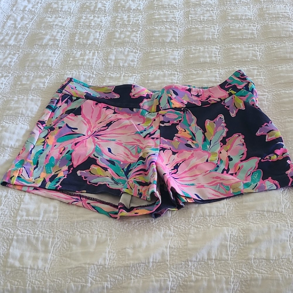 Lilly Pulitzer MAKENNA Shorts in BRIGHT NAVY AL FRESCO Size 12